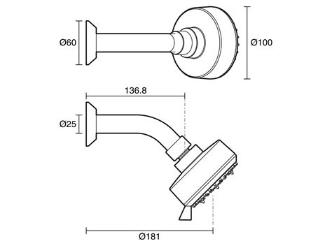 GROHE Tempesta Cosmopolitan 100 Wall Shower With Arm 4 Spray White 4