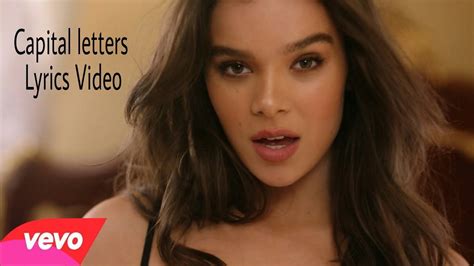 Hailee Steinfeld Bloodpop Capital Letters Lyrics Video Youtube