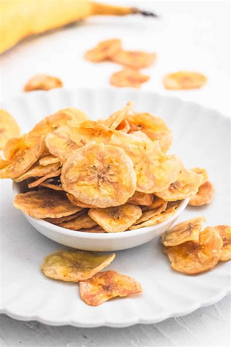 Healthy Food Air Fryer Banana Chips