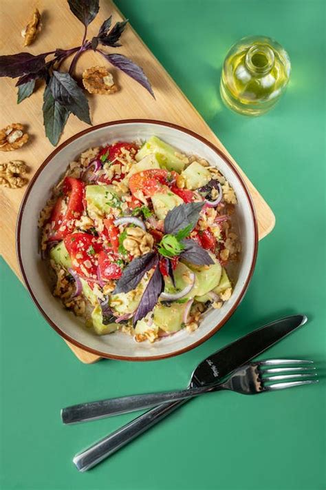 Photo of a Bowl with a Healthy Salad · Free Stock Photo