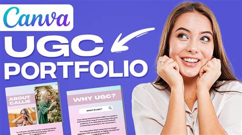 How To Create A UGC Portfolio Using Canva Tutorial For Beginners