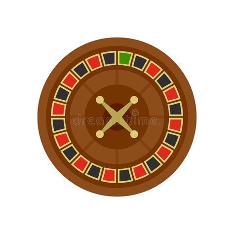 Icono De La Ruleta Del Estilo Del Esquema Stock de ilustración