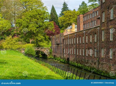 Restored Industrial Cotton Mill in Northern England Stock Photo - Image ...