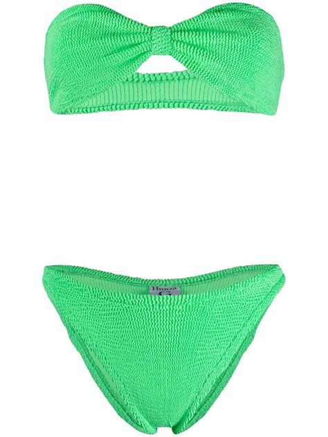 Buy Hunza G Jean Bikini Green At 38 Off Editorialist