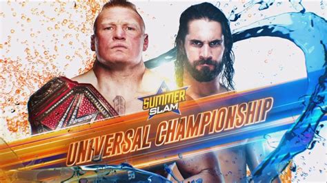 Wwe Summerslam 2019 Brock Lesnar Vs Seth Rollins Wwe Universal