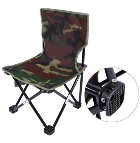 Cadeira Dobravel Camping Pesca Camuflada Banqueta Portatil Sacks Center