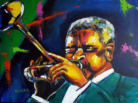 Dizzy Gillespie Painting By Stuart Glazer