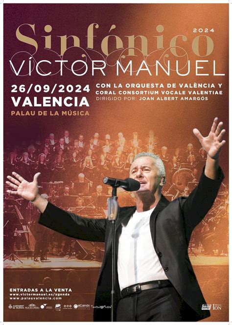 V Ctor Manuel Llega Al Palau De La M Sica En Un Concierto