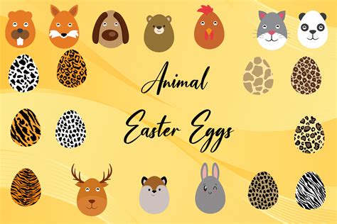 Animal Easter Eggs Bundle Graphic by tsaartstudio02 · Creative Fabrica