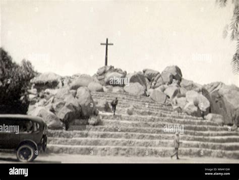 Cross at Mount Rubidoux. Riverside. 1919 Stock Photo - Alamy