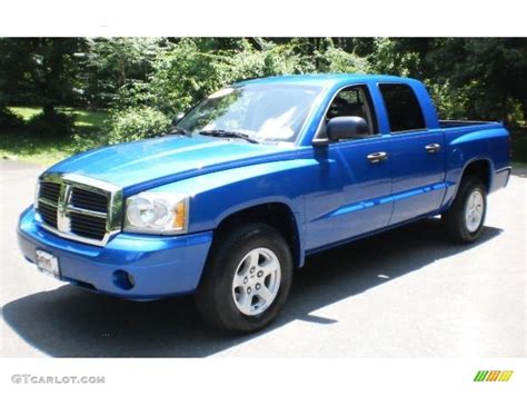 2007 Electric Blue Pearl Dodge Dakota Slt Quad Cab 4x4 49748513 Photo