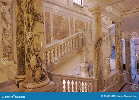 Interior Rooms, Stairs and Halls with Columns of the Hofburg Palace in Vienna Editorial Image ...