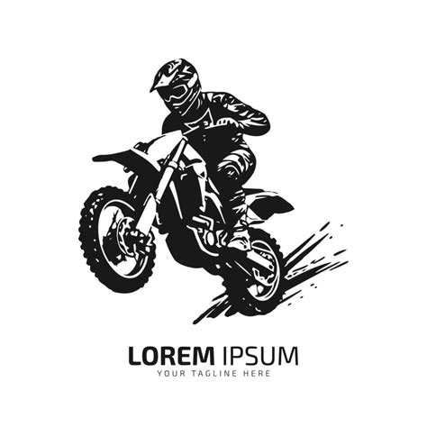 minimal and abstract logo of mud bike icon dirt bike vector motocross ...