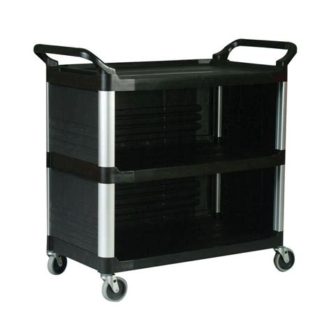 Rubbermaid Commercial Products Xtra Utility Cart With Enclosed End