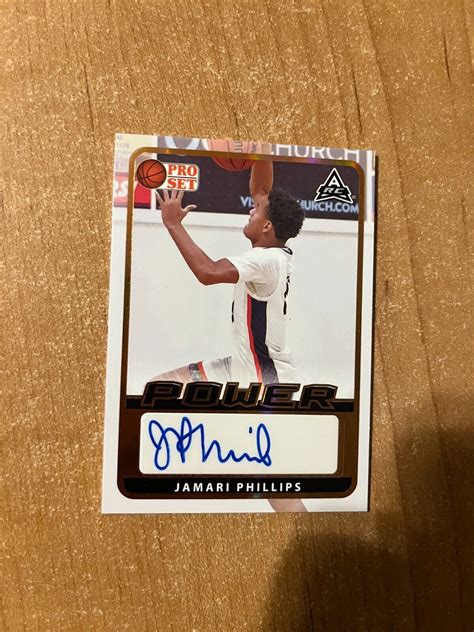 Leaf Pro Set Power Basketball Jamari Phillips Bronze Arc