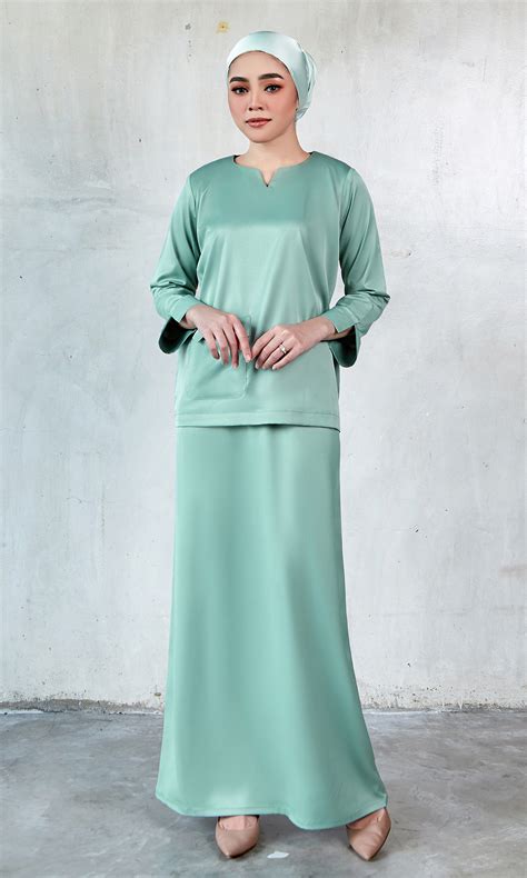 Baju Kurung Moden Warna Mint Green Discover Green Kurung Outfit S