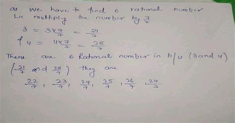 Q1 Find Six Rational Number Between 3 And 4nQ2 Find The Zeroes Of