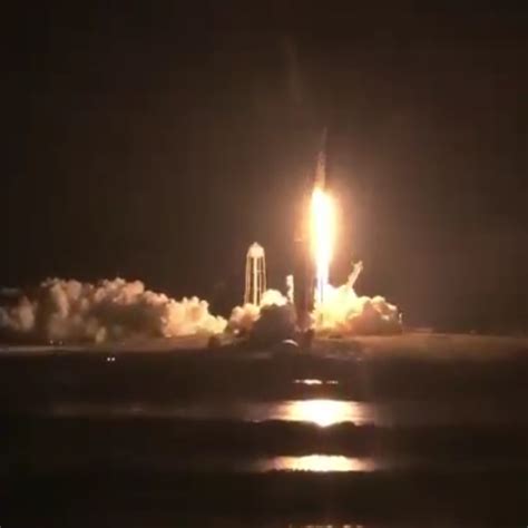 Spacex Successfully Launches Four Astronauts To Iss Behind The Black