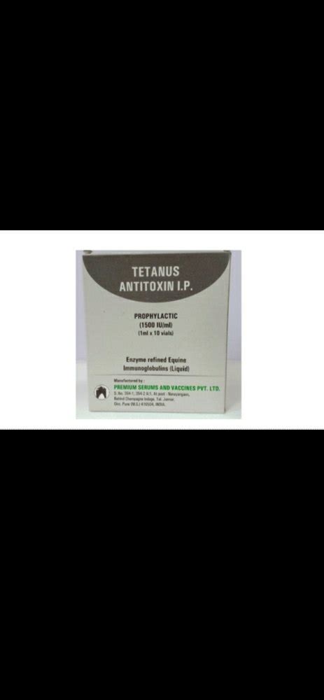 Tetanus Antitoxin, Prescription, Injection, Rs 100 /pack Mehadia ...