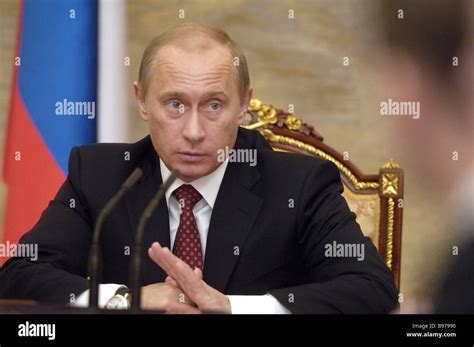 Russia S President Vladimir Putin During A Kremlin Conference With