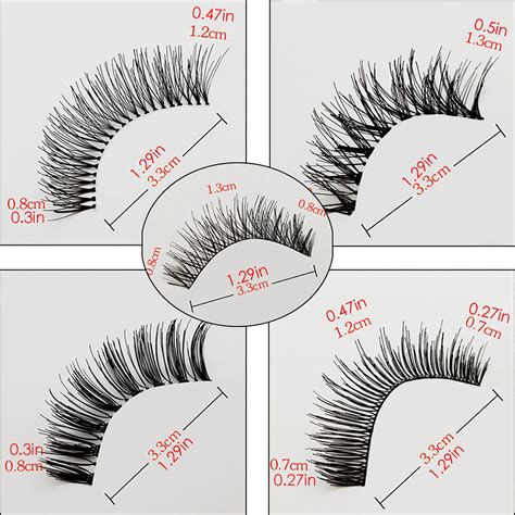 Tanchengg 50 Pairs Of Handmade False Eyelashes Set Naturally Thick And