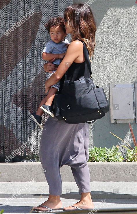 Halle Berry Son Maceo Martinez Leaving Editorial Stock Photo Stock