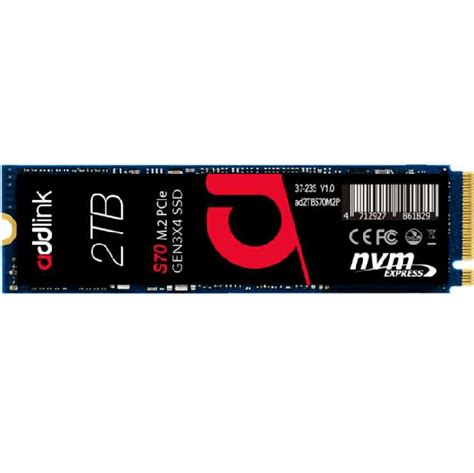 Disco Duro Solido Addlink Tb Ssd M Nvme Pcie Gen Laser Print