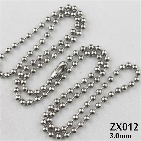 Aliexpress Buy 200pcs 16 38 Length 3mm Ball Chain Bead Chains