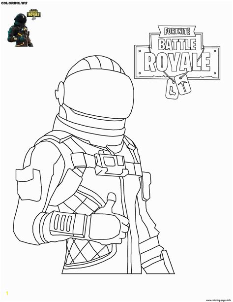 Fortnite Coloring Pages Skull Trooper Divyajanan