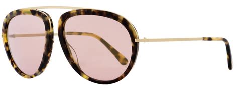 Tom Ford Aviator Sunglasses Tf452 Stacy 53z Tortoiserose Gold Ft0452