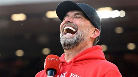 Jurgen Klopp Anfield Awash With Emotion As Manager Bids Farewell Bbc