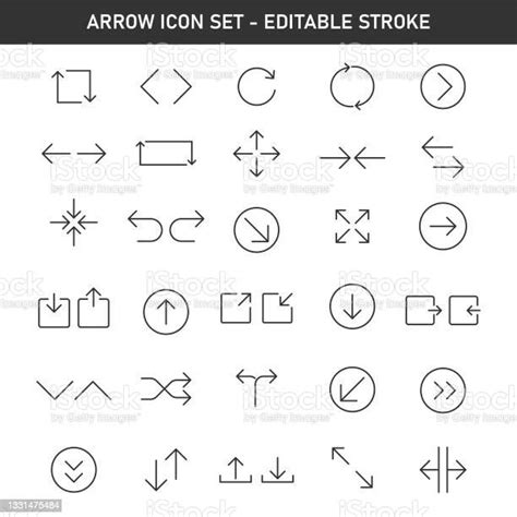 화살표 아이콘 세트 벡터 디자인입니다 후방 화살표에 대한 스톡 벡터 아트 및 기타 이미지 후방 화살표 누름 버튼 방향