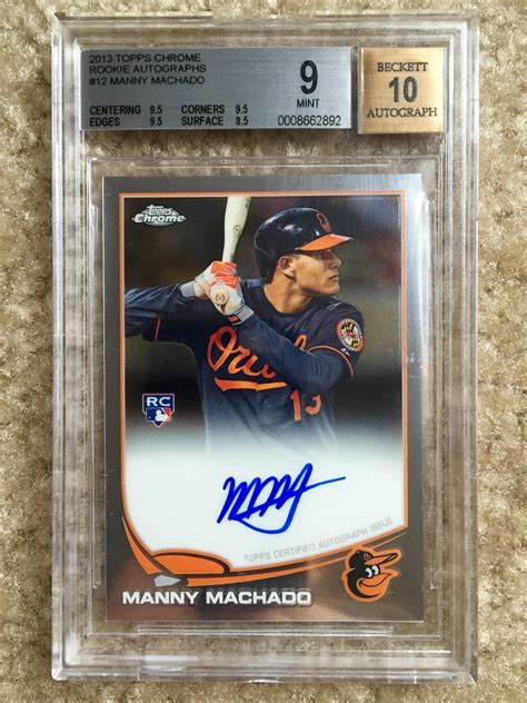 Manny Machado 2013 Topps Chrome Autograph RC Card Monopoly Flickr