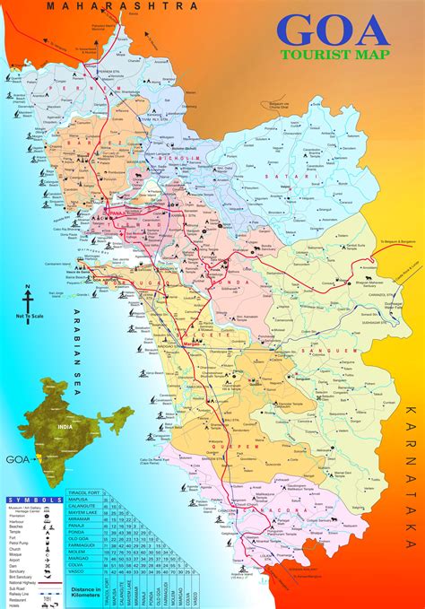 Goa Tourist Map 8