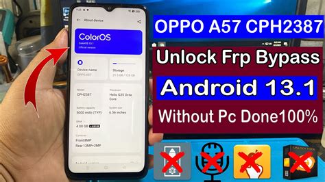 Oppo A Cph Remove Frp Bypass Android Latest Version Done