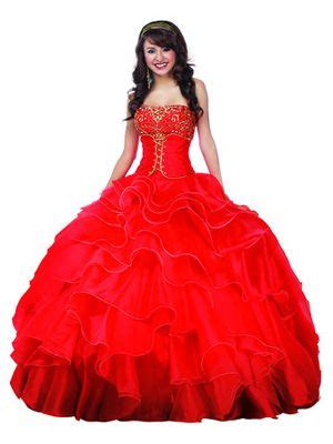 Red and gold quinceanera dresses - Estilo y Belleza