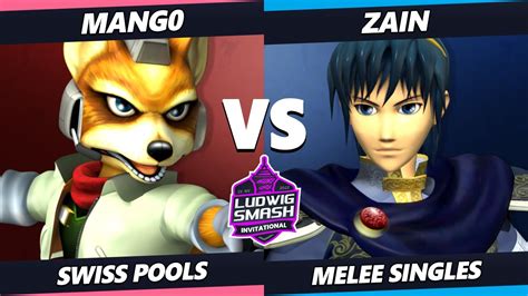 Ludwig Invitational Mango Fox Vs Zain Marth Ssbm Melee