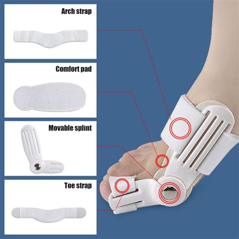 Big Foot Bone Corrector Splitter Toe Protector Day Night Splint Big