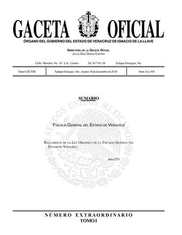 Ley Orgánica de la Fiscalía de Veracruz by EconsultaVeracruz Issuu