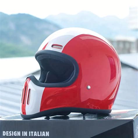 Motorcycle Motorcycle Helmet Four Seasons Universal Retro Electric Motorcycle Full Helmet Unisex