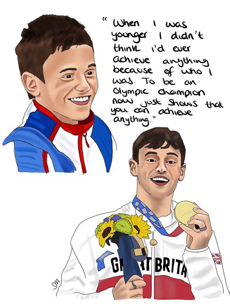 Tom Daley Art Print Tom Daley Olympics Print Team GB Olympics Print Tom ...