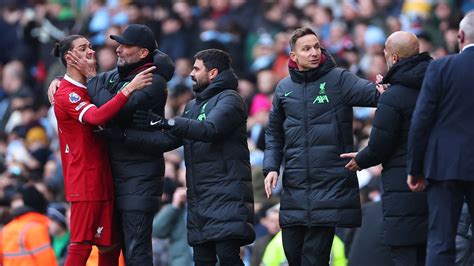 Darwin Nunez In Heated Clash With Man City Boss Pep Guardiola As Jurgen