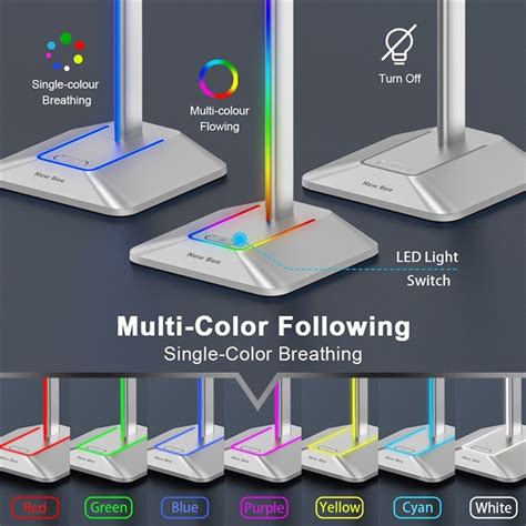 China White RGB Gaming Headset Stand With USB Hub Manufacturers ...