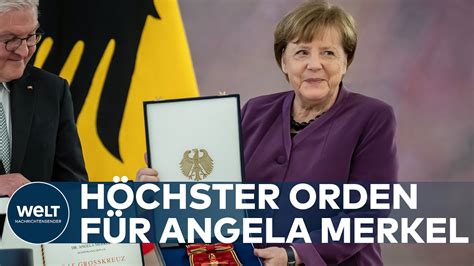 Ehrung Der Altkanzlerin H Chster Orden F R Angela Merkel Verliehen