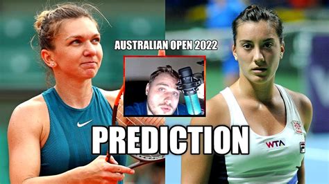 Simona Halep Vs Danka Kovinic Ao Prediction Youtube