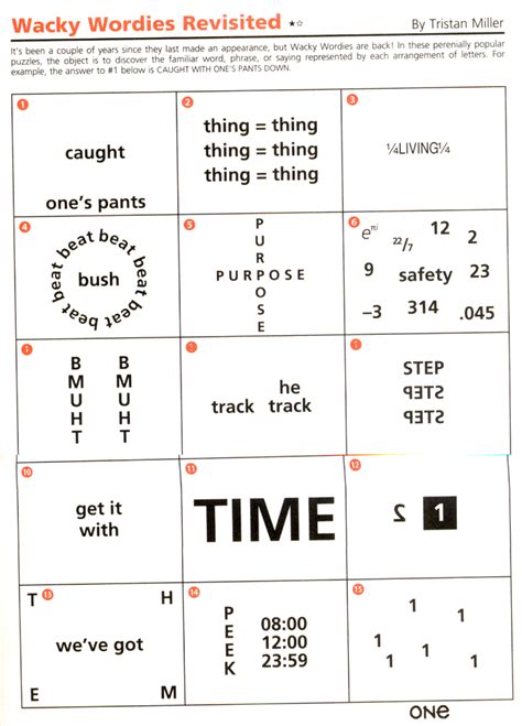 Wacky Wordies Answers Printable | James Crossword Puzzles