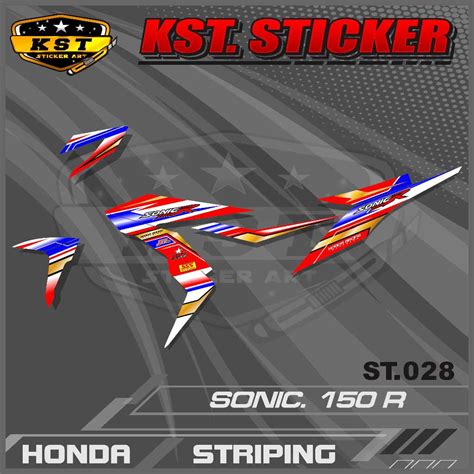 Jual Sticker Striping Variasi Sonic Striping Sonic Desain Racing St