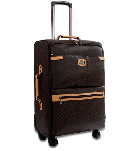 Rioni Signature Large Luggage Brown St L Ebay