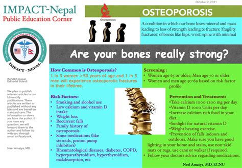 Osteoporosis Impassioned Medical Professionals Association Of Central