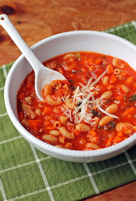 Pasta Fagioli Soup Emily Bites